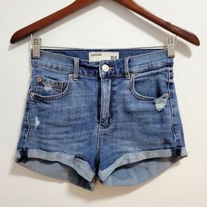 Garage High-Rish Denim Shorts - Size US 01/25